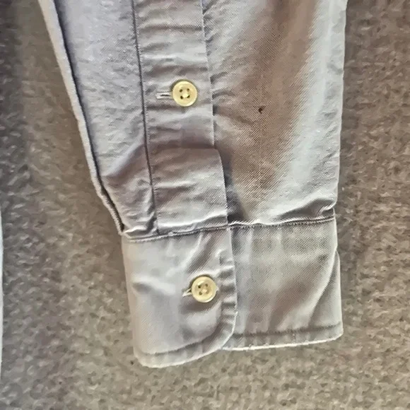 Ralph Lauren Blake Mens Large Blue Oxford Button Down Shirt Cotton Long Sleeve - Picture 9 of 16